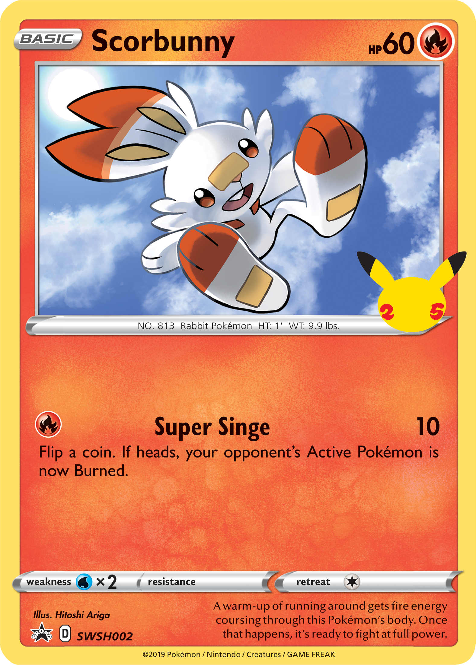 Scorbunny (SWSH002) (Jumbo Card) [First Partner Pack] | Galaxy Games LLC