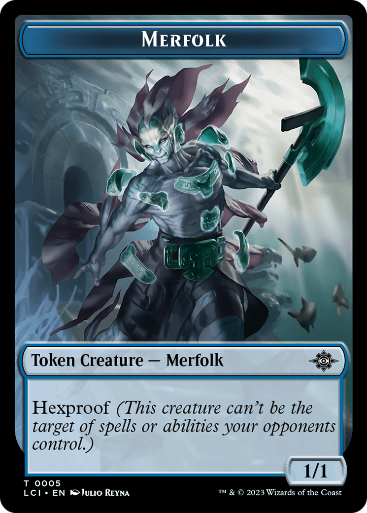 Copy // Merfolk (0005) Double-Sided Token [The Lost Caverns of Ixalan Commander Tokens] | Galaxy Games LLC