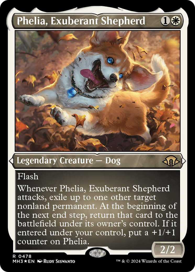 Phelia, Exuberant Shepherd (Foil Etched) [Modern Horizons 3] | Galaxy Games LLC