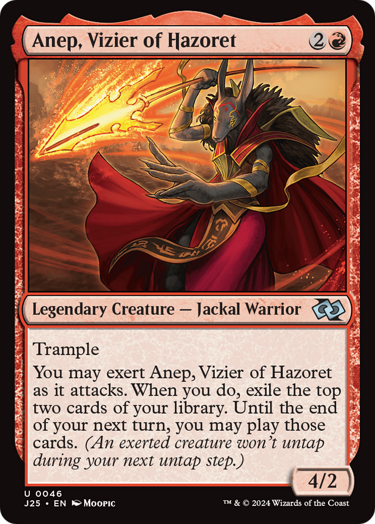 Anep, Vizier of Hazoret (Anime) [Foundations Jumpstart] | Galaxy Games LLC