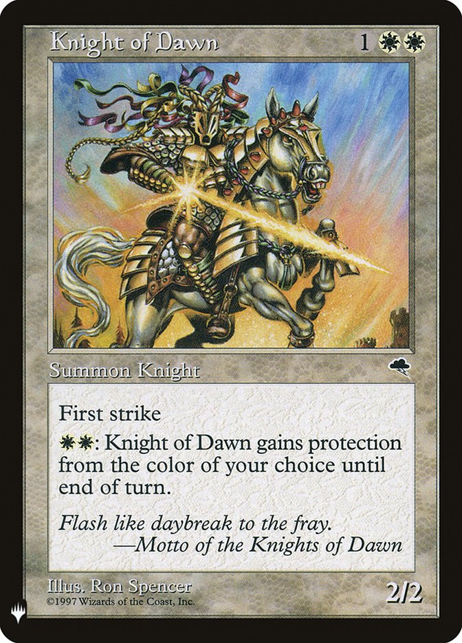 Knight of Dawn [Mystery Booster] | Galaxy Games LLC