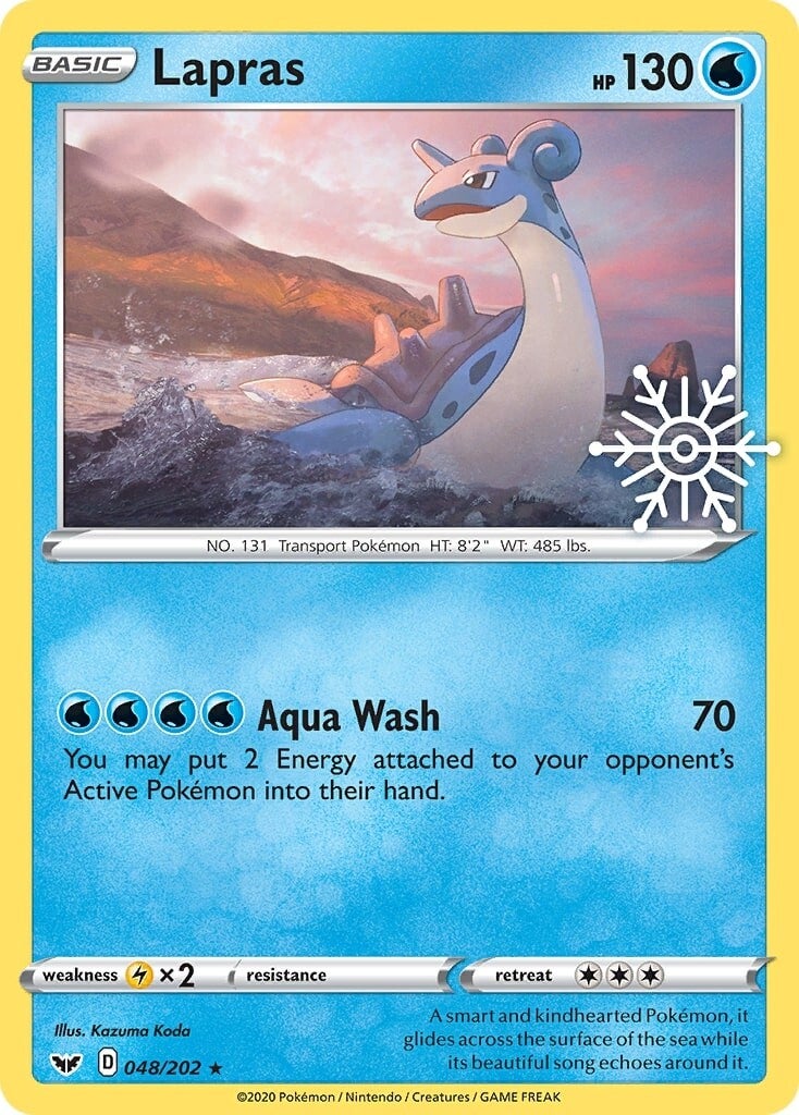 Lapras (048/202) (Holiday Calendar) [Sword & Shield: Base Set] | Galaxy Games LLC