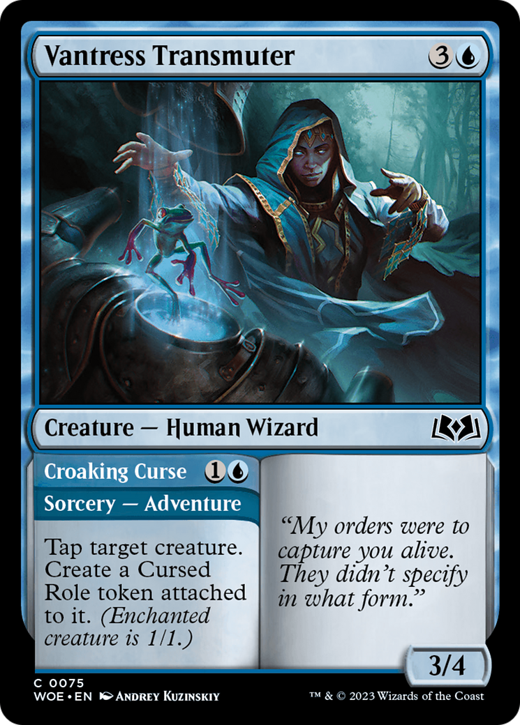 Vantress Transmuter // Croaking Curse [Wilds of Eldraine] | Galaxy Games LLC