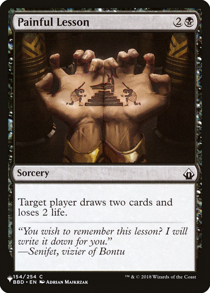 Painful Lesson [The List] | Galaxy Games LLC