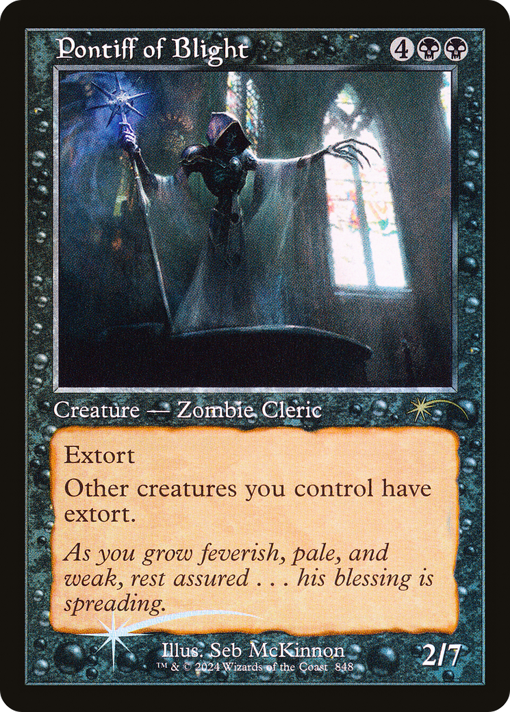 Pontiff of Blight (Retro Frame) [Secret Lair Drop Series] | Galaxy Games LLC