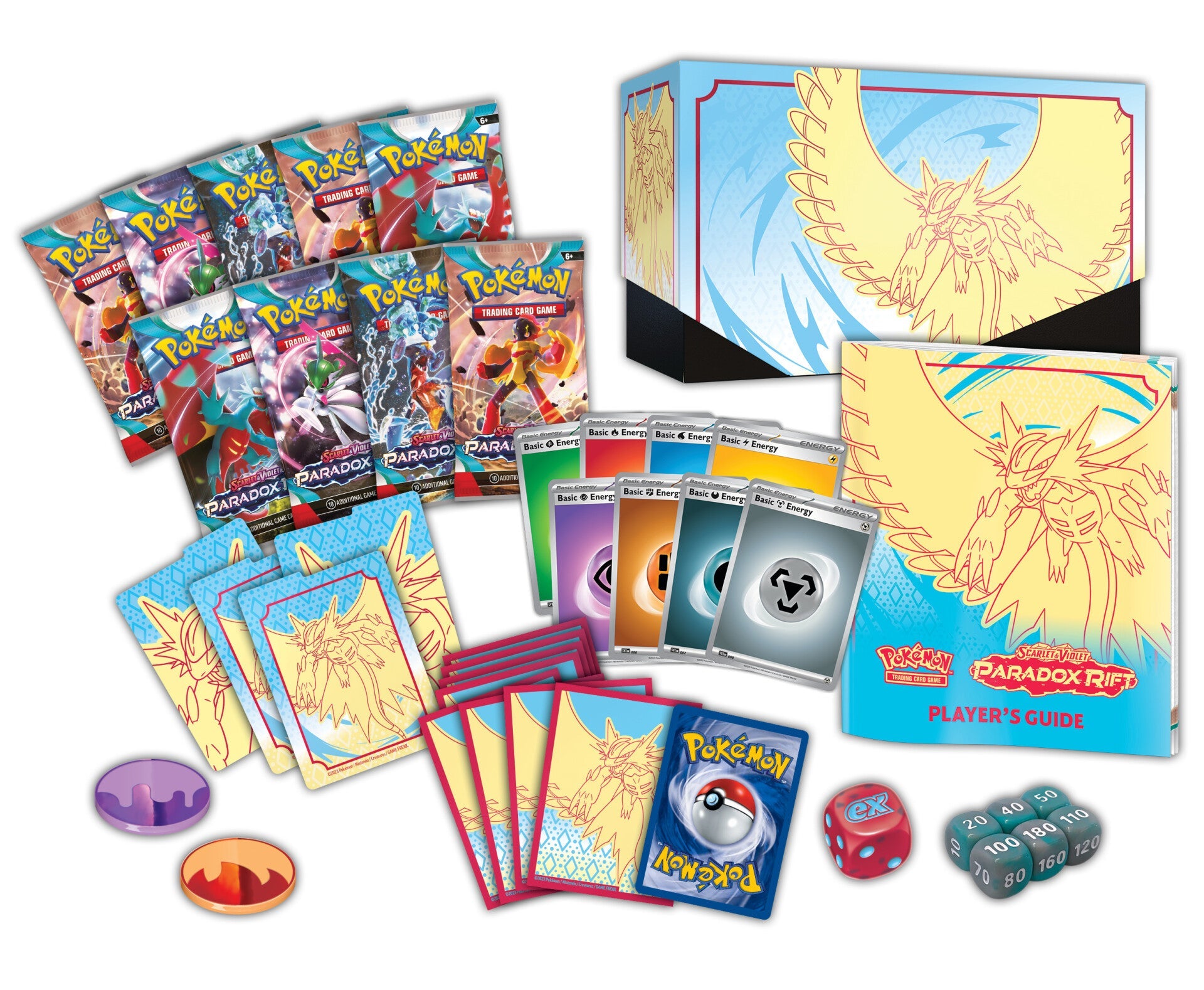 Scarlet & Violet: Paradox Rift - Elite Trainer Box (Roaring Moon) | Galaxy Games LLC