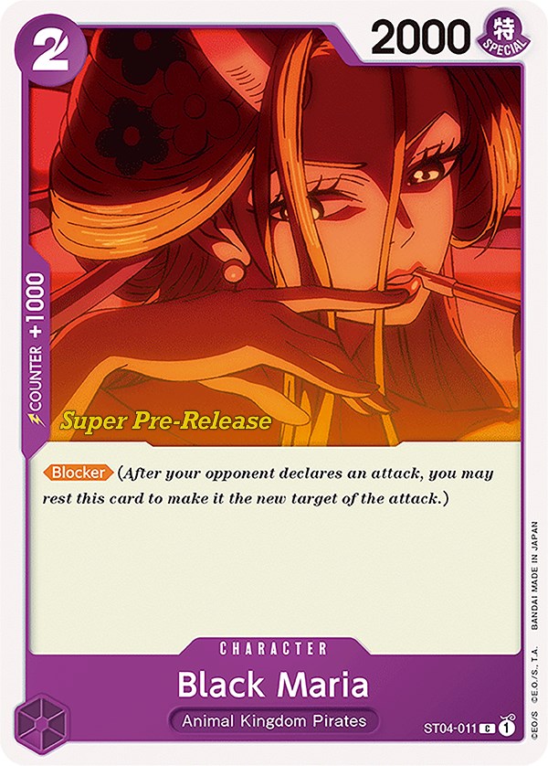 Black Maria [Super Pre-Release Starter Deck: Animal Kingdom Pirates] | Galaxy Games LLC
