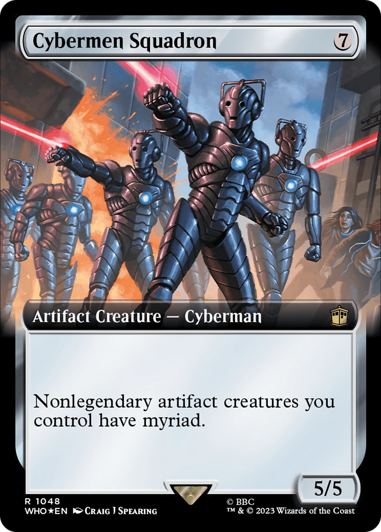 Cybermen Squadron (Extended Art) (Surge Foil) [Doctor Who] | Galaxy Games LLC