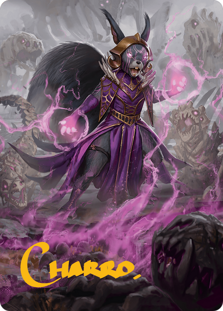 Liliana of the Dark Realms Art Card (Gold-Stamped Signature) [Bloomburrow Art Series] | Galaxy Games LLC