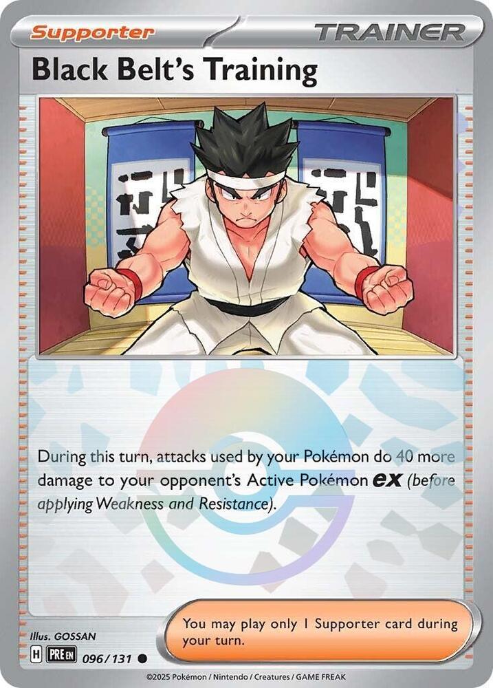 Black Belt's Training (096/131) (Poke Ball Pattern) [Scarlet & Violet: Prismatic Evolutions] | Galaxy Games LLC