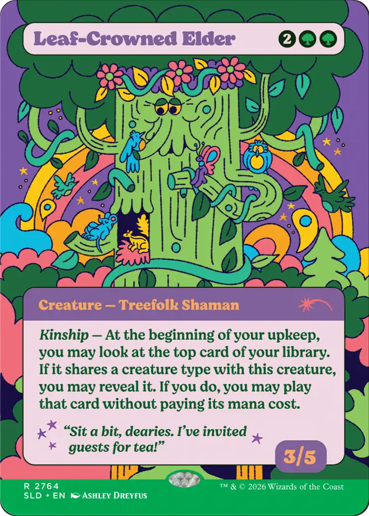 Leaf-Crowned Elder [Secret Lair Drop Series] | Galaxy Games LLC