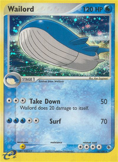 Wailord (14/109) [EX: Ruby & Sapphire] | Galaxy Games LLC