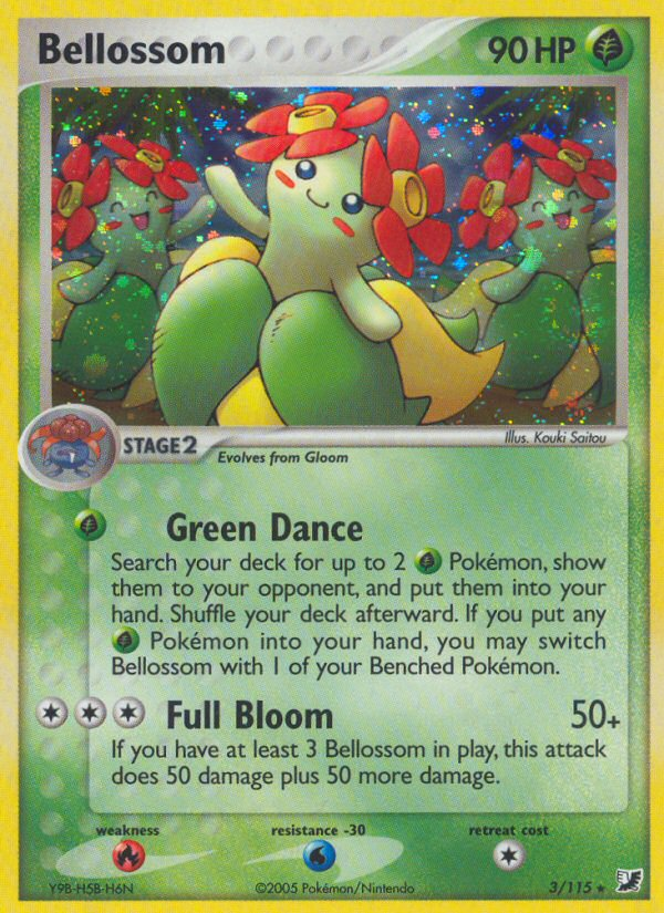 Bellossom (3/115) [EX: Unseen Forces] | Galaxy Games LLC