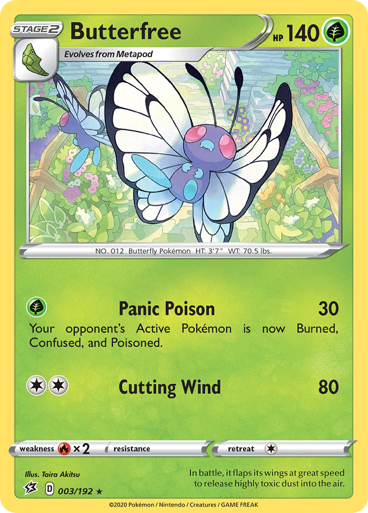 Butterfree (003/192) [Sword & Shield: Rebel Clash] | Galaxy Games LLC