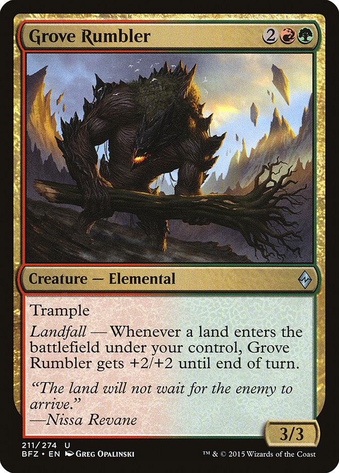 Grove Rumbler [Battle for Zendikar] | Galaxy Games LLC
