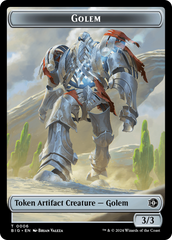 Golem // Plot Double-Sided Token [Outlaws of Thunder Junction: The Big Score Tokens] | Galaxy Games LLC