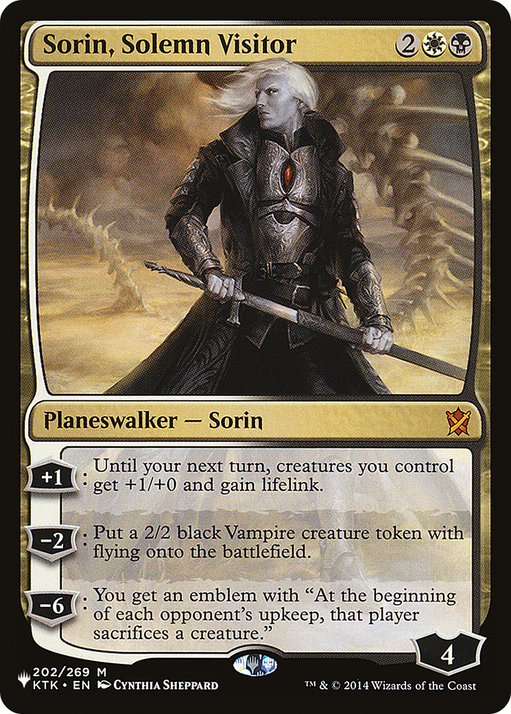 Sorin, Solemn Visitor [The List] | Galaxy Games LLC