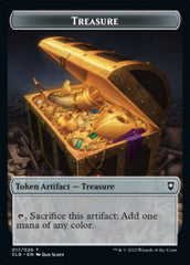 Treasure // Skeleton Double-Sided Token [Commander Legends: Battle for Baldur's Gate Tokens] | Galaxy Games LLC