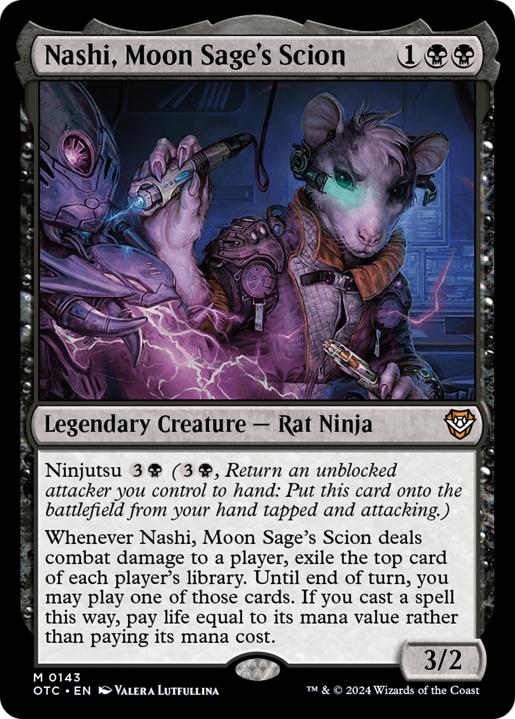 Nashi, Moon Sage's Scion [Outlaws of Thunder Junction Commander] | Galaxy Games LLC