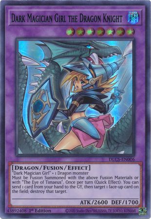 Dark Magician Girl the Dragon Knight (Alternate Art) (Blue) [DLCS-EN006] Ultra Rare | Galaxy Games LLC