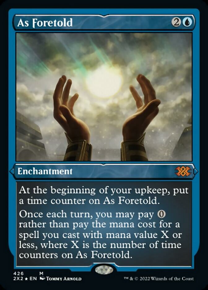 As Foretold (Foil Etched) [Double Masters 2022] | Galaxy Games LLC