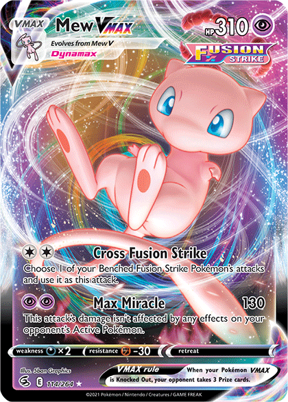 Mew VMAX (114/264) [Sword & Shield: Fusion Strike] | Galaxy Games LLC