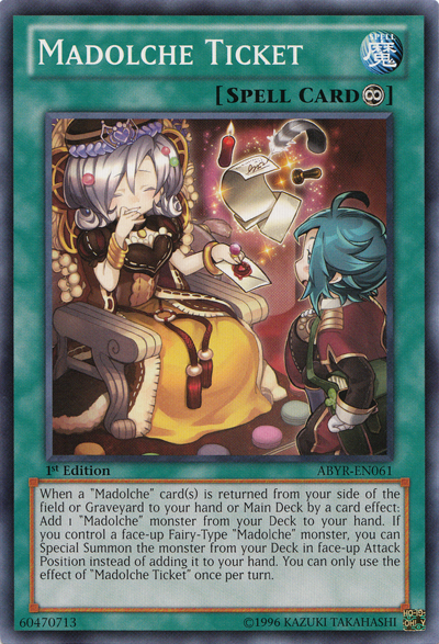 Madolche Ticket [ABYR-EN061] Common | Galaxy Games LLC