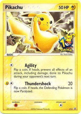 Pikachu (012) (10th Anniversary Promo) [Miscellaneous Cards] | Galaxy Games LLC