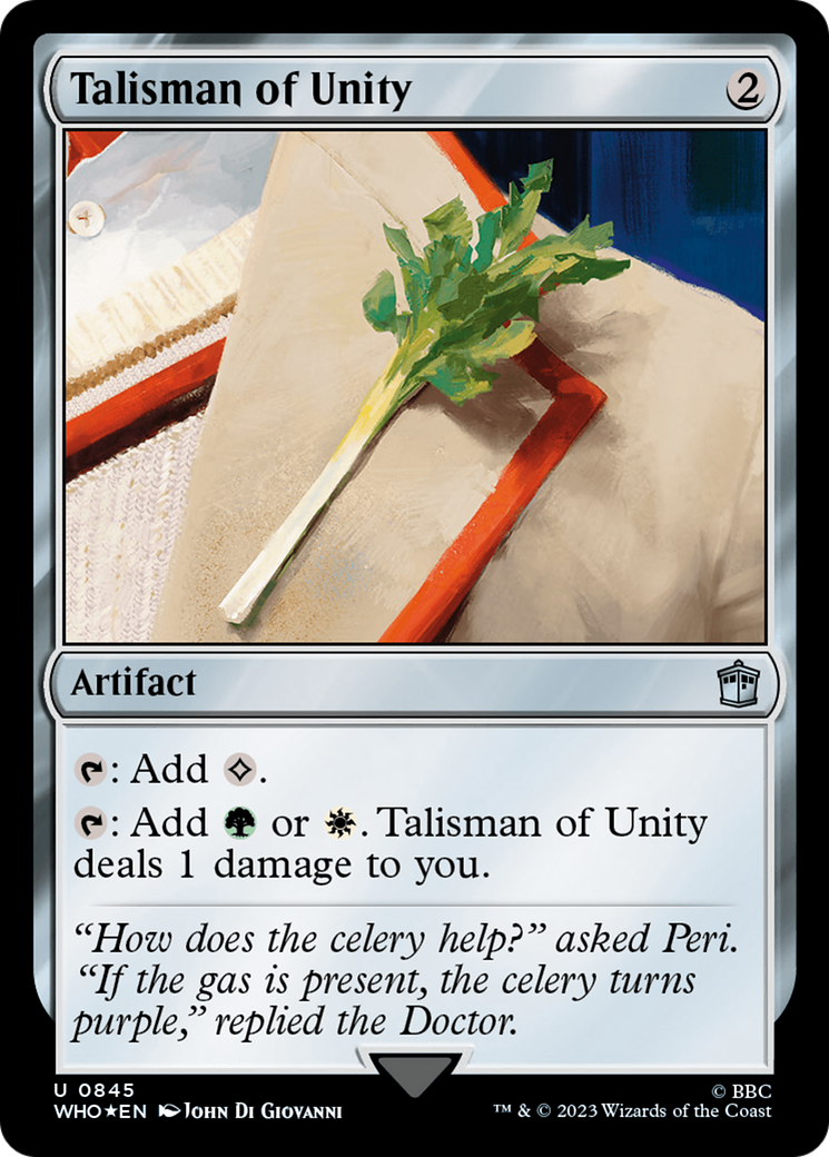 Talisman of Unity (Surge Foil) [Doctor Who] | Galaxy Games LLC
