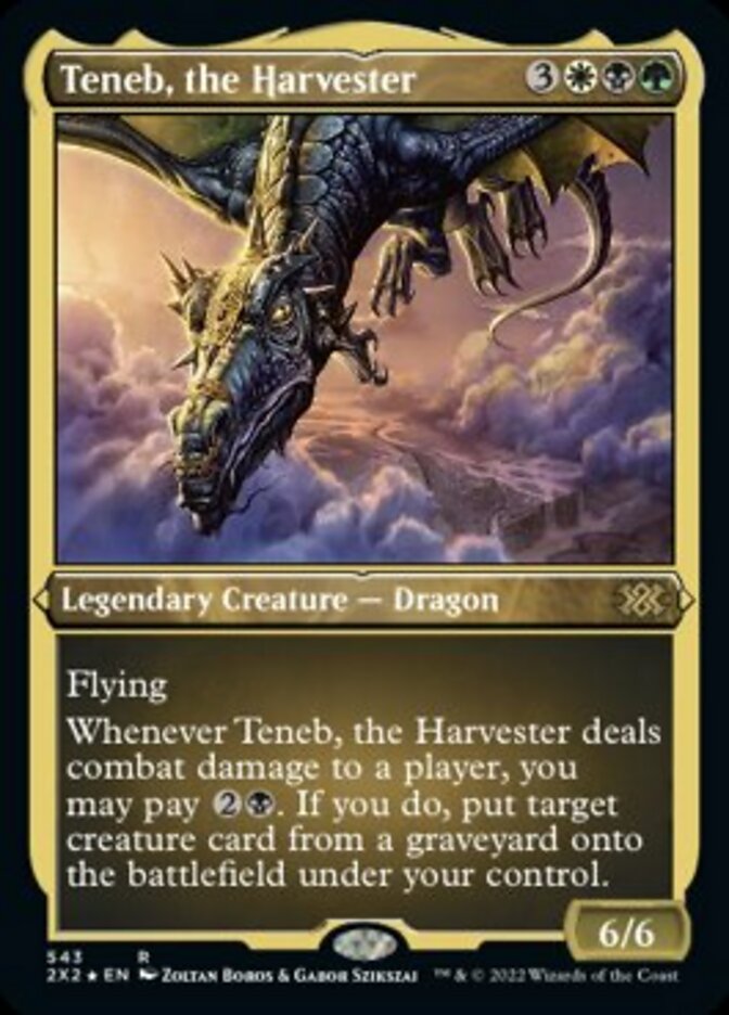 Teneb, the Harvester (Foil Etched) [Double Masters 2022] | Galaxy Games LLC