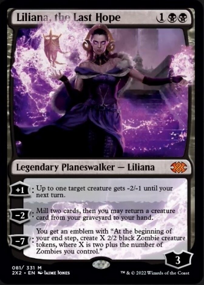 Liliana, the Last Hope [Double Masters 2022] | Galaxy Games LLC