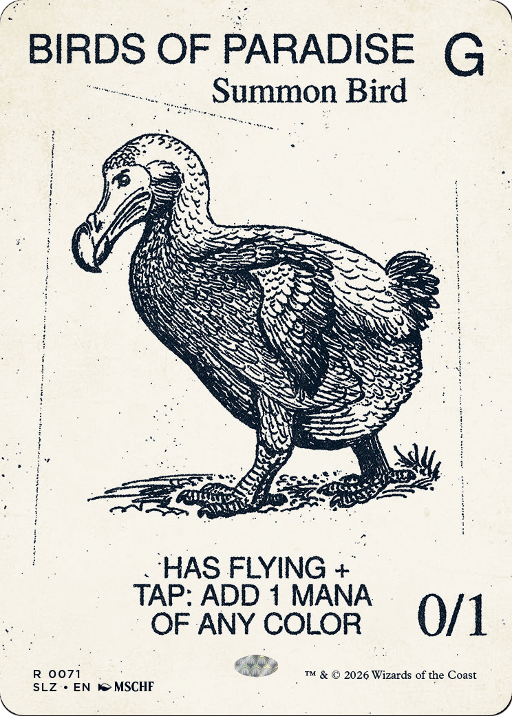 Birds of Paradise (0071) [Secret Lair x MSCHF: The Zeta Set] | Galaxy Games LLC