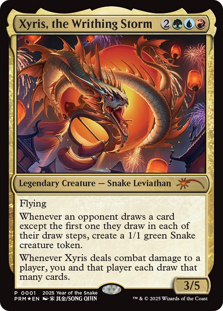 Xyris, the Writhing Storm (Year of the Snake 2025) [Standard Showdown Promos] | Galaxy Games LLC