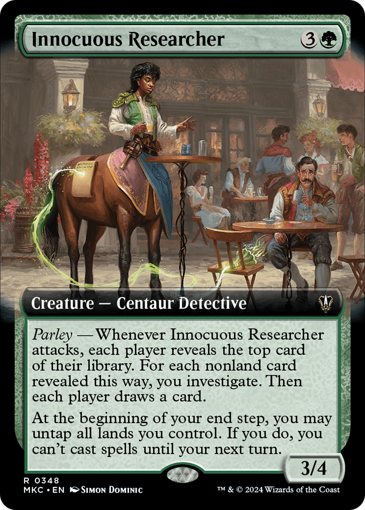 Innocuous Researcher (Extended Art) [Murders at Karlov Manor Commander] | Galaxy Games LLC