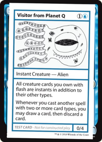 Visitor from Planet Q (2021 Edition) [Mystery Booster Playtest Cards] | Galaxy Games LLC