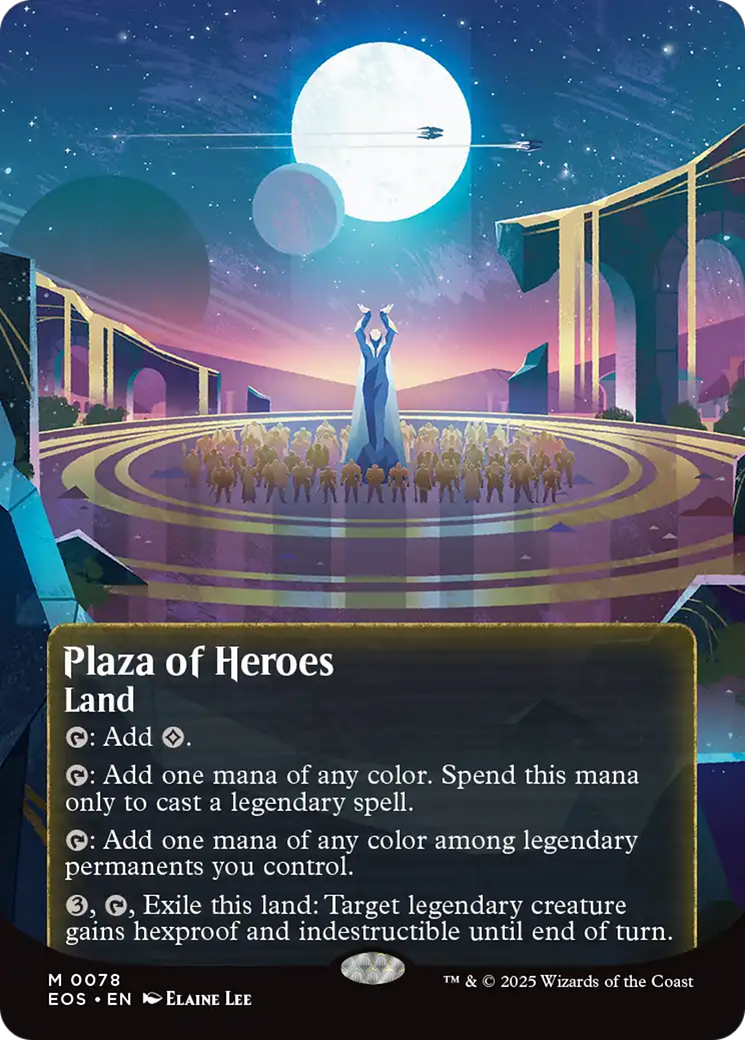 Plaza of Heroes (0078) (Borderless) [Edge of Eternities: Stellar Sights] | Galaxy Games LLC