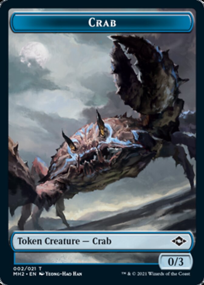 Crab // Treasure (20) Double-Sided Token [Modern Horizons 2 Tokens] | Galaxy Games LLC