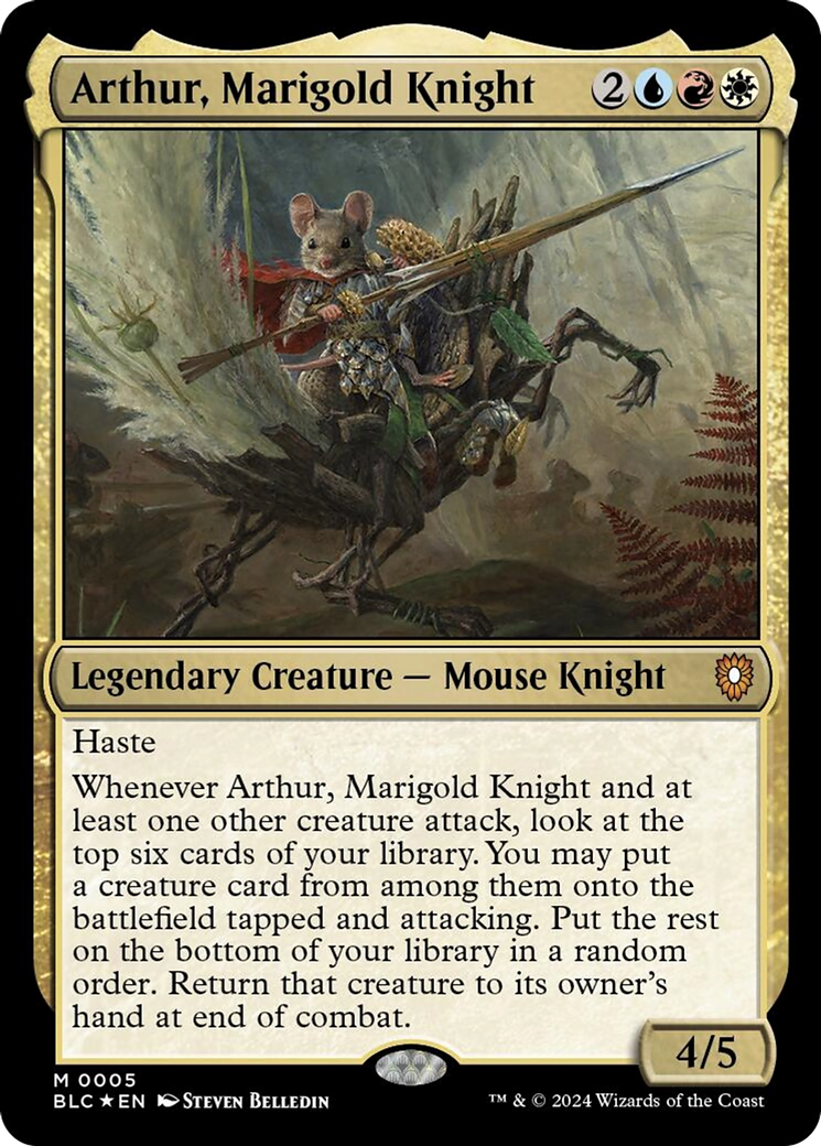 Arthur, Marigold Knight [Bloomburrow Commander] | Galaxy Games LLC