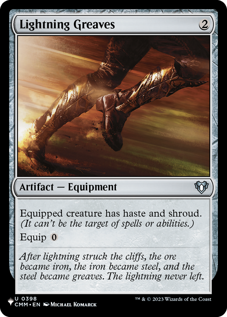 Lightning Greaves (CMM) [The List] | Galaxy Games LLC