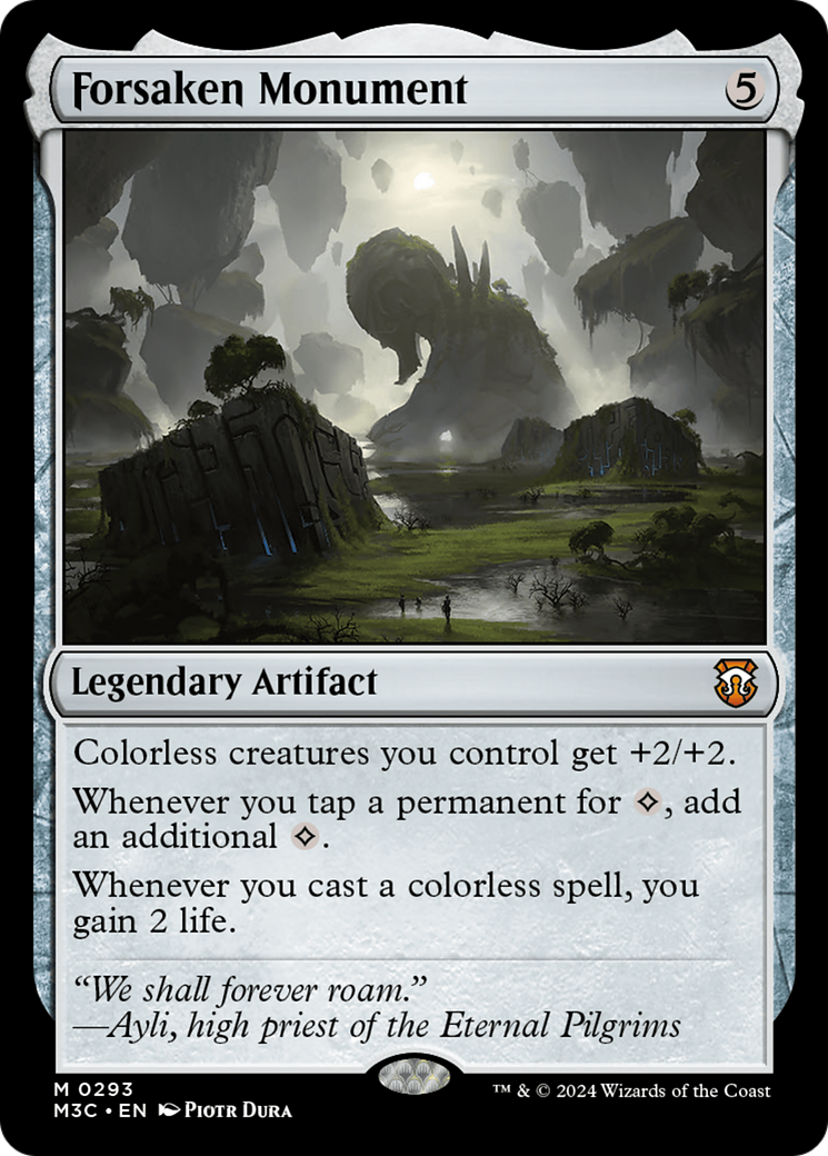 Forsaken Monument (Ripple Foil) [Modern Horizons 3 Commander] | Galaxy Games LLC