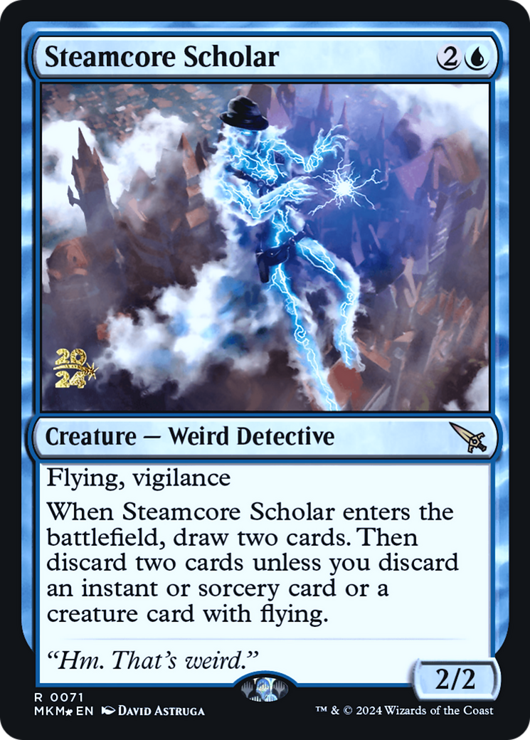 Steamcore Scholar [Murders at Karlov Manor Prerelease Promos] | Galaxy Games LLC