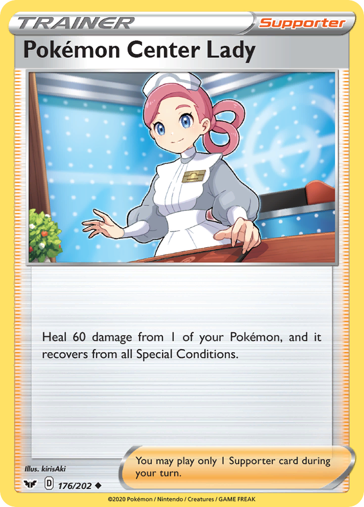 Pokemon Center Lady (176/202) [Sword & Shield: Base Set] | Galaxy Games LLC