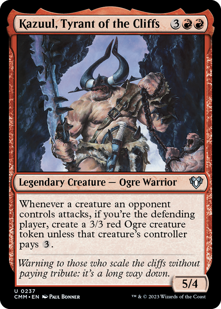 Kazuul, Tyrant of the Cliffs [Commander Masters] | Galaxy Games LLC