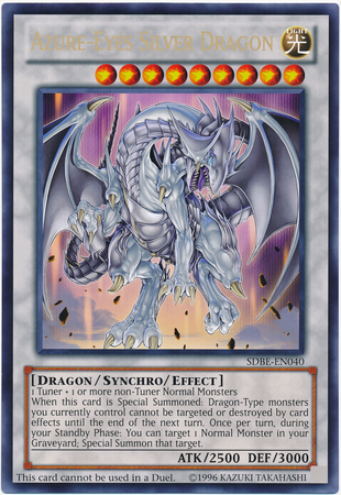 Azure-Eyes Silver Dragon (Oversized) (Silver Dragon) [SDBE-EN040] Promo | Galaxy Games LLC