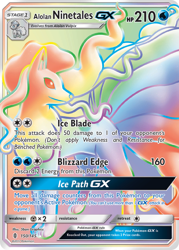 Alolan Ninetales GX (150/145) [Sun & Moon: Guardians Rising] | Galaxy Games LLC