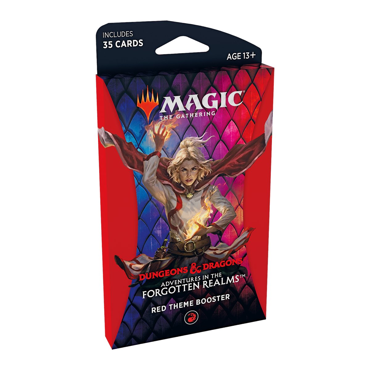 Dungeons & Dragons: Adventures in the Forgotten Realms - Theme Booster (Red) | Galaxy Games LLC