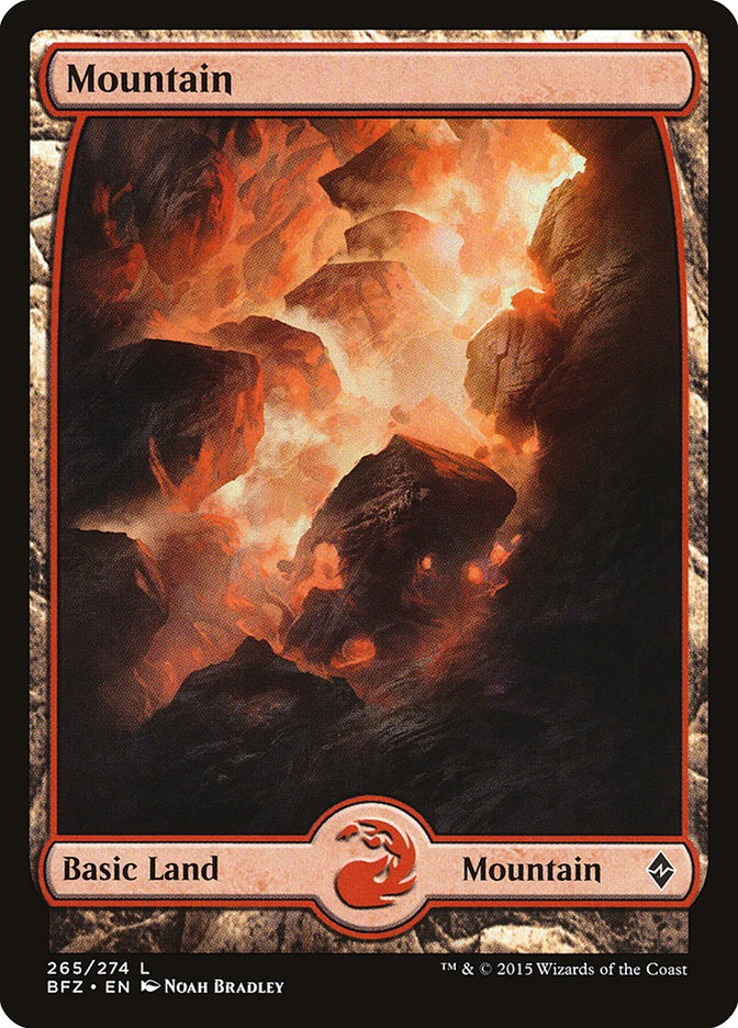 Mountain (265) (Full Art) [Battle for Zendikar] | Galaxy Games LLC