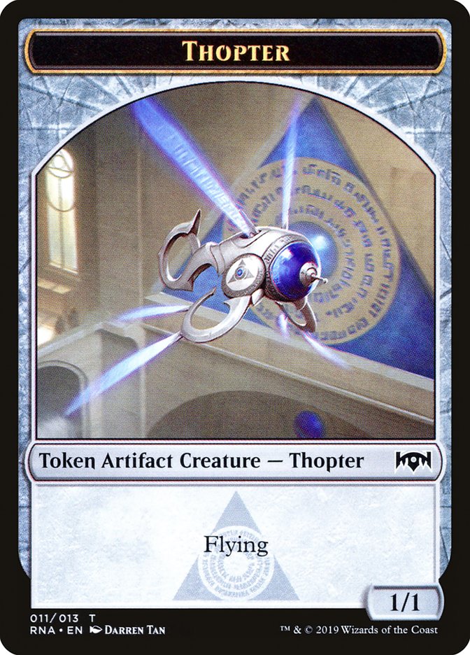 Bird // Thopter Double-Sided Token [Ravnica Allegiance Guild Kit Tokens] | Galaxy Games LLC