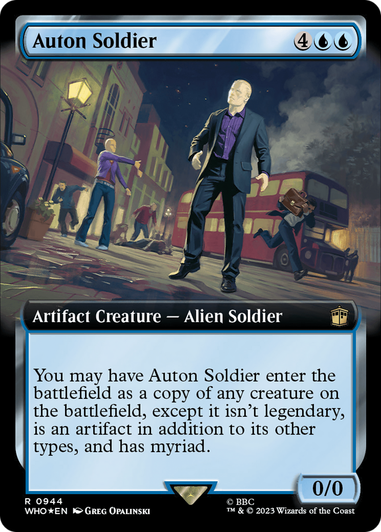 Auton Soldier (Extended Art) (Surge Foil) [Doctor Who] | Galaxy Games LLC