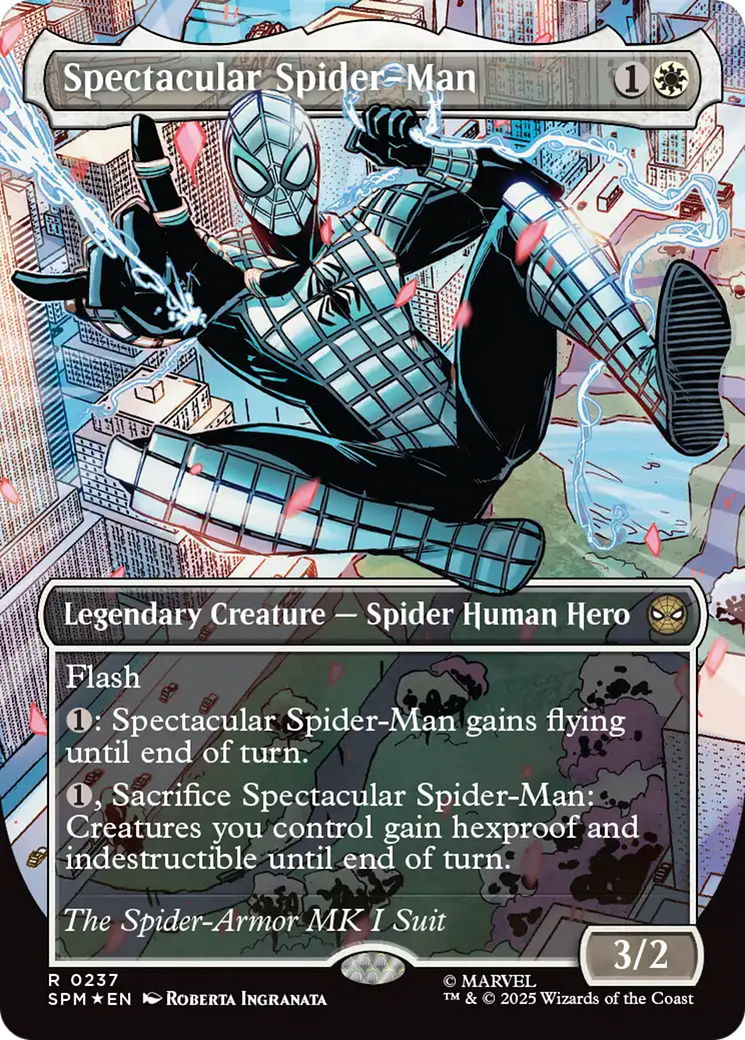 Spectacular Spider-Man (0237) (Borderless) (Textured Foil) [Marvel's Spider-Man] | Galaxy Games LLC